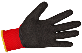 BENNON protective gloves MANOS, black/red (12 pcs)