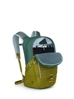 OSPREY city backpack QUASAR,  green tunnel/brindle brown