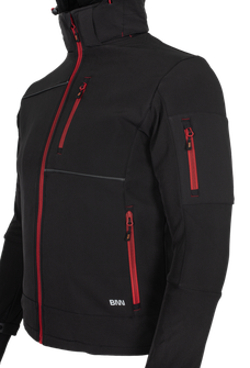 BENNON softshell jacket RUFUS black/red