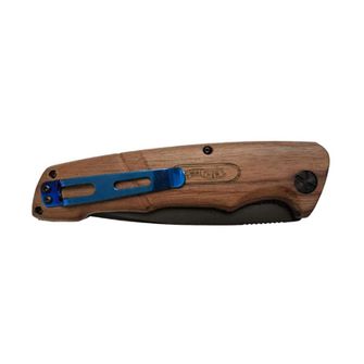 Walther Knife Blue Wood walnut BWK 4