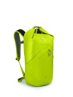 OSPREY city backpack TRANSPORTER ROLL TOP WATERPROOF 18,  lemongrass yellow