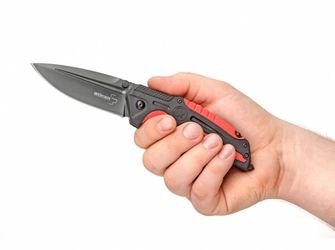 Böker Plus Savior 1 Rescue knife 8.4 cm, black-red, plastic, rubber, Nylon case