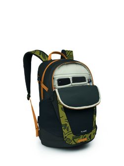 OSPREY city backpack FLARE,  find the way print/black