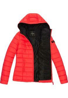 Navahoo Women&#039;s transitional jacket with hood Lucy, neon coral