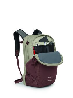 OSPREY city backpack NEBULA,  sawdust tan/raisin red