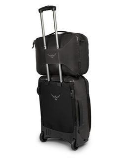 OSPREY TRANSPORTER GLOBAL CARRY-ON BAG, black