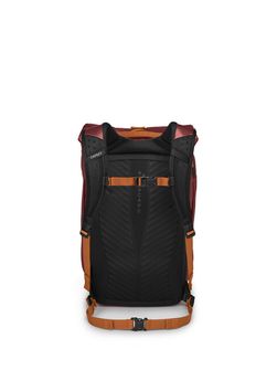 OSPREY city backpack TRANSPORTER ROLL TOP,  red mountain