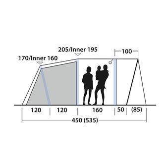 Outwell Tent Sunhill 5 Air for 5 persons