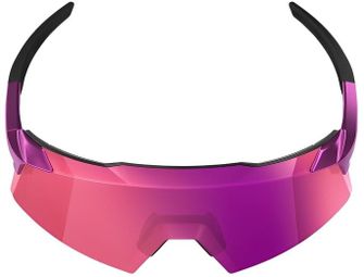 100% Aerocraft Sunglasses, Gloss Purple Chrome - Purple Multilayer Mirror