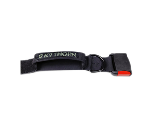 K9 thorn collar with buckle ITW NEXUS and handle, black