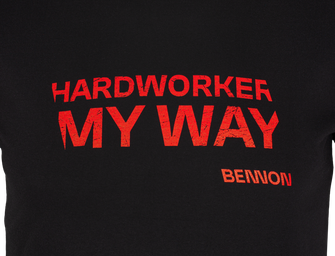 BENNON T-shirt HARDWORKER, black