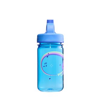 Nalgene Baby Water Bottle Grip-n-Gulp Sustain 0,35 l with cover blue, musical hippo