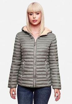 Marikoo Women&#039;s transitional jacket with hood Asraa, grey