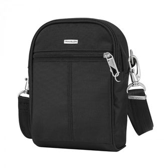 Travelon Anti-Theft Shoulder Bag Black Classic Tour Bag