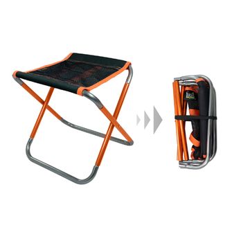 BasicNature Folding chair Compact 2.0 black / orange