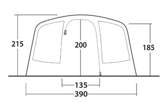 Outwell Tent Moonhill 6 Air for 6 persons