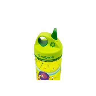 Nalgene Kids water bottle Grip-n-Gulp Sustain 0,35 l with cover green, musical lion