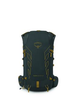 OSPREY hiking backpack TALON VELOCITY 20,  dark charcoal/tumbleweed yellw