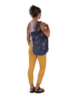 OSPREY city backpack DAYLITE TOTE PACK,  wild blossom print/alkaline