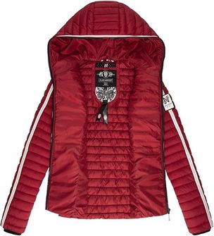 Navahoo Women&#039;s transitional jacket with hood Kimuk Princess, blood red