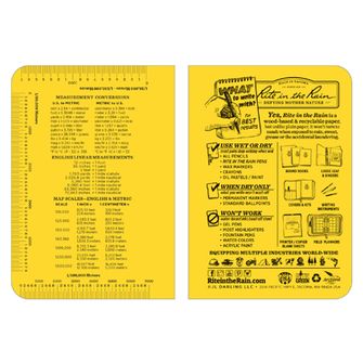 Rite in the Rain All Weather Field-Flex Book Yellow No. 374-M