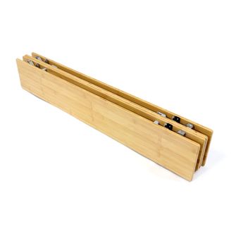 BasicNature Folding table Bamboo 100 x 65 cm