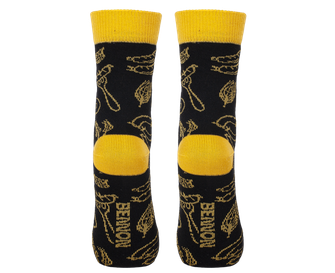 BENNON socks BENNONKY, yellow/black