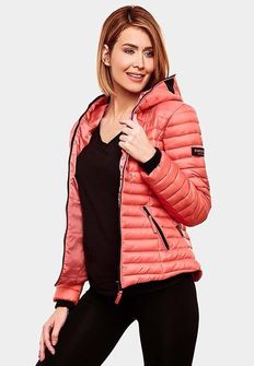 Navahoo Women&#039;s transitional jacket with hood Kimuk, coral