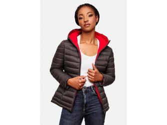 Marikoo Women&#039;s transitional jacket with hood Asraa, anthracite