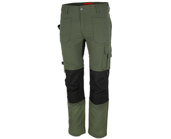 BENNON work trousers EREBOS WP, green/black