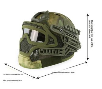 DRAGOWA Tactical Hammer Tactical Helmet, Digital Desert