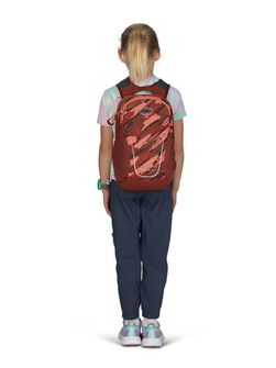 OSPREY hiking backpack DAYLITE JR,  brush strokes print/red canyon