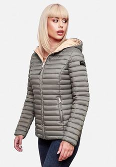 Marikoo Women&#039;s transitional jacket with hood Asraa, grey