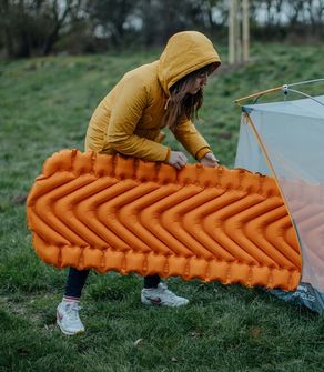 Klymit Static V Lite Insulated Car Mattress, mango orange