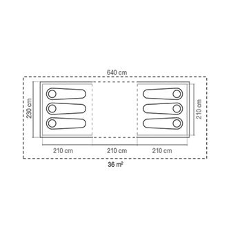 Coleman Tent Ridgeline 6 plus for 6 persons