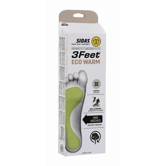 Sidas Insoles with 3Feet Eco Warm Mid support