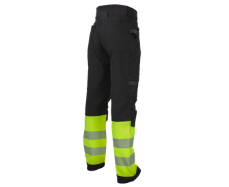 BENNON Work trousers REFLECTOS, black/yellow