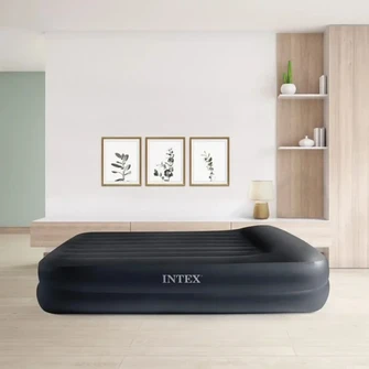 Intex Inflatable Bed Queen Pillow Rest Raised