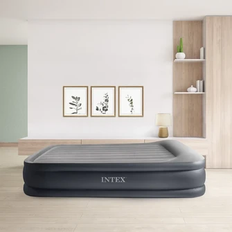 Intex Inflatable Bed Queen Deluxe Pillow Rest