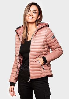 Navahoo Women&#039;s transitional jacket with hood Kimuk, powder rose