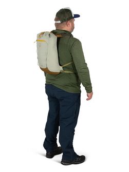 OSPREY city backpack DAYLITE CINCH PACK,  meadow gray/histosol brown