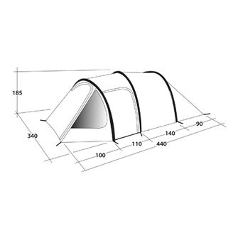 Outwell Earth tent for 5 persons blue-green