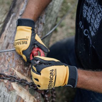 BENNON work gloves KALYTOS, yellow/black