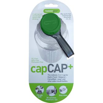 Humangear Capcap+ bottle cap for diameter 5.3 cm green