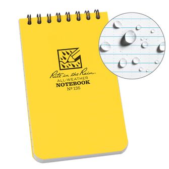 Rite in the Rain All Weather Notebook yellow No. 135