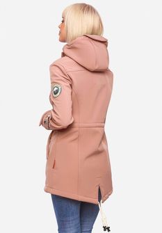 Marikoo Women&#039;s winter softshell jacket with hood Zimtzicke, terracotta