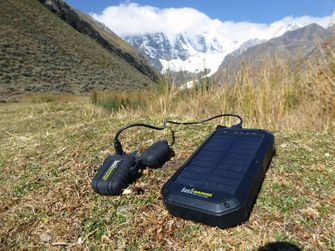 Basicnature 20k PowerBanka with wireless charging Qi and solar panel