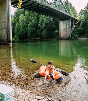 Klymit Packraft LiteWater Dinghy (LWD), orange and blue