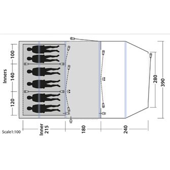 Outwell Parkdale tent for 6 persons