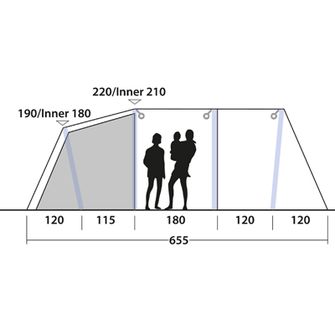 Outwell Parkdale tent for 6 persons